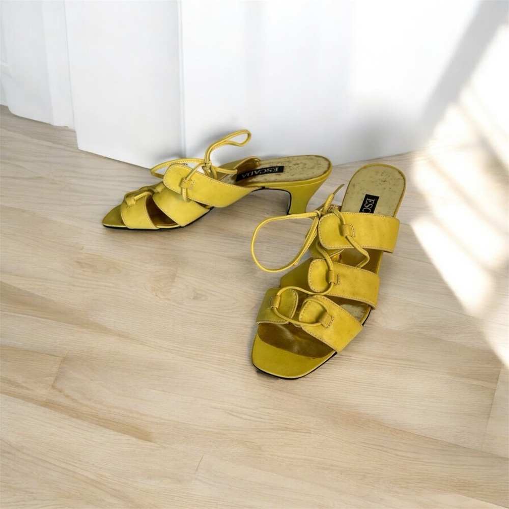 Vintage ESCADA Yellow Women's Sandals